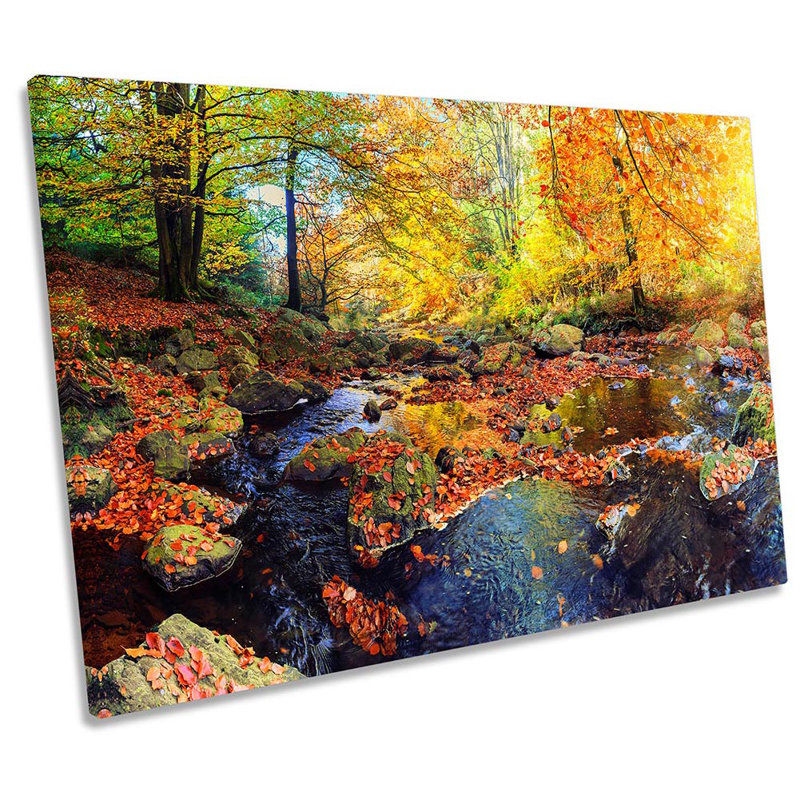 Autumn Landscape Scene - Wrapped Canvas Print, 40.6cm H x 61cm W x 2cm D
