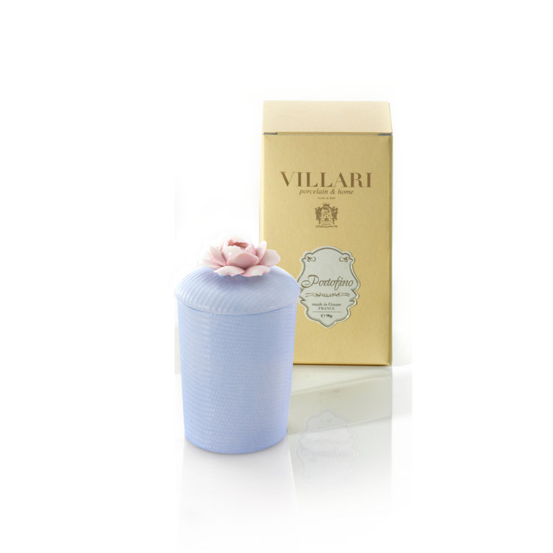 Bougie parfumée Baby Portofino Camelia, Bleu / rose