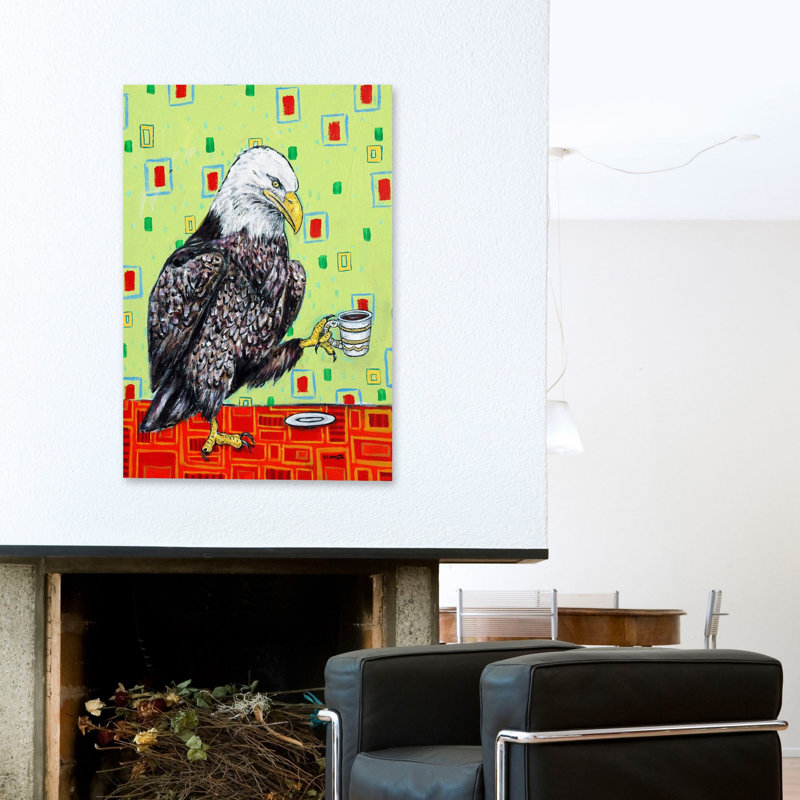 «Eagle Coffee» par Jay Schmetz - reproduction sur toile, H 30 po x l 20 po