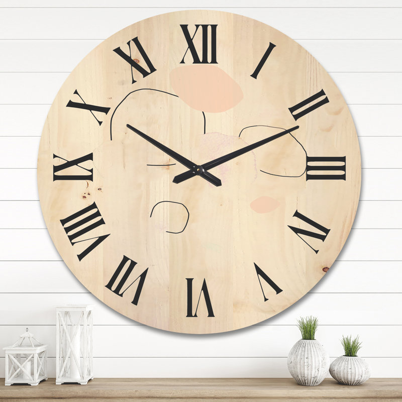 Horloge murale aquarelle, Très grand