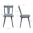 17" Wide Modern Country Farmhouse Wood Dining Room Chairs-655048335-655048342