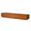 Console de télévision à profil bas en bois massif avec quatre grands tiroirs de rangement coulissants-134282624