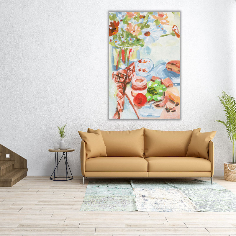 A Lovely Picnic I - reproduction d'art sur toile, H 18 po x l 12 po