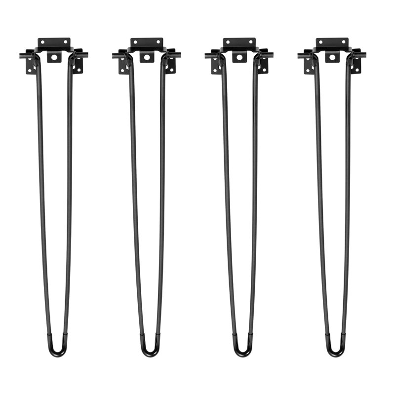 Pieds de table pliants 4 pièces Buntine, H 28,5 po x l 3,5 po