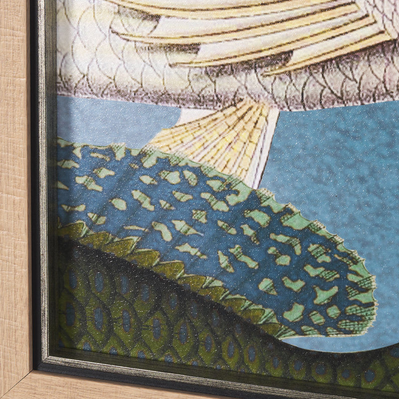 Vadum Piscis a Hand Embelished Textured Framed Art Print, Vadum Piscis, 61.5" H x 45.5" W