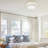 Victorie LED Flush Mount Ceiling Light Fixture Ceiling Mount 14 in. Crystal Ceiling Light for Bedroom