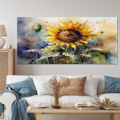 Jaune tournesol symphonie I - art mural tournesol