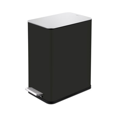 2.6 Gallon Stainless Steel Rectangular Step On Bathroom Trash Can