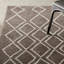 Tapis ivoire / gris en laine touffeté à la main Adesha-16766119