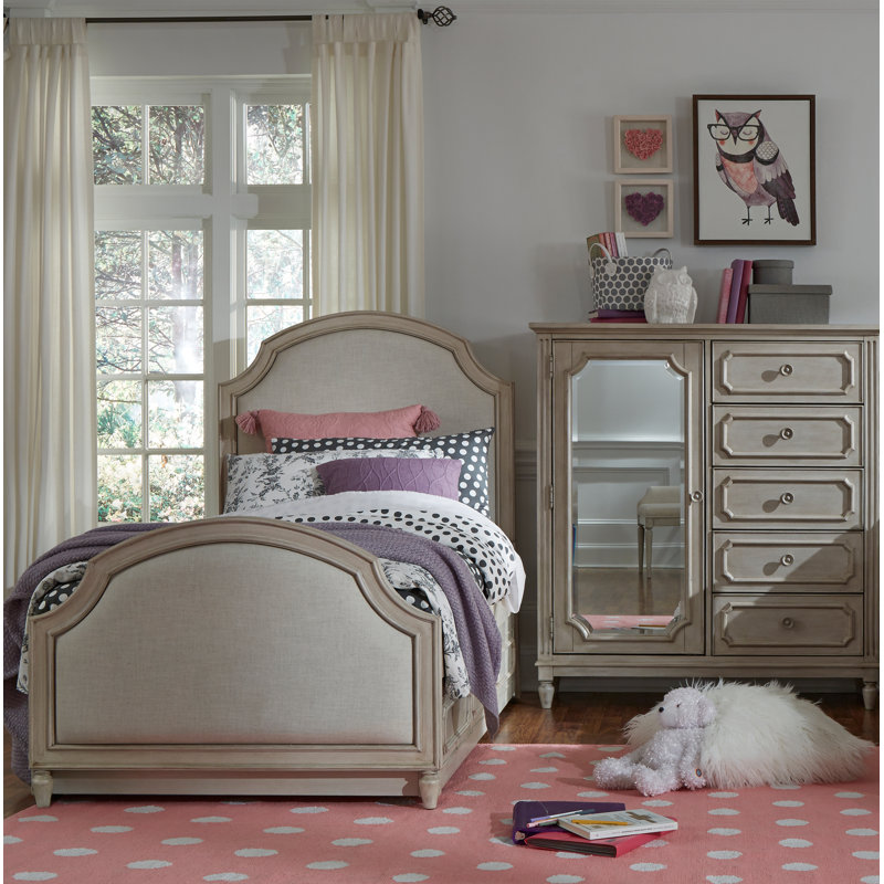 Ensemble de chambre à coucher configurable à panneau complet Brielle