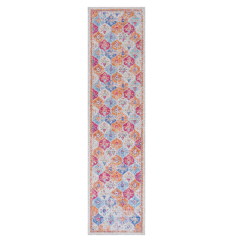 MAVAL Cream Washable Rug 2'6'' X 10' Runner Rug (Cream, 2'6'' X 10'), Rectangle 2'6" x 10'