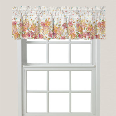 Floral Tailored Window Valance