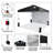 10 Ft. W x 10 Ft. D Steel Pop-Up Canopy Beach Tent with 1 Side Wall-108163939