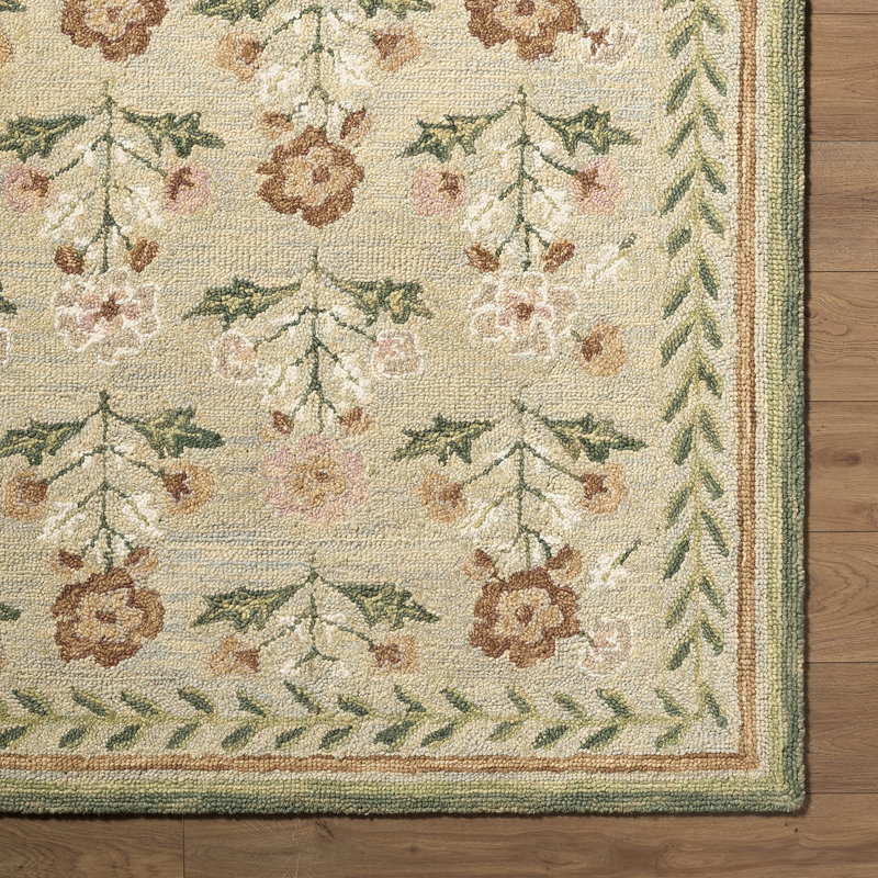 Moroccan Wool Hand Tufted Area Rug, Rectangle 153 x 230 cm