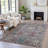 Machine Washable Indoor/Outdoor Xhevrie Gray Rug-111820218