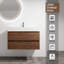 Wall-Mounted Bathroom Vanity With Resin Sink-2082513565-2082513567