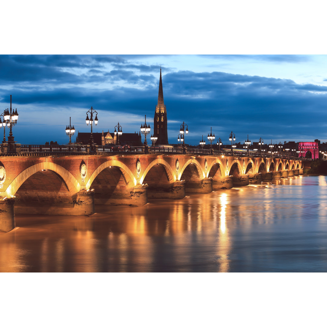 Pont De Pierre Brücke von Eonaya - Druck