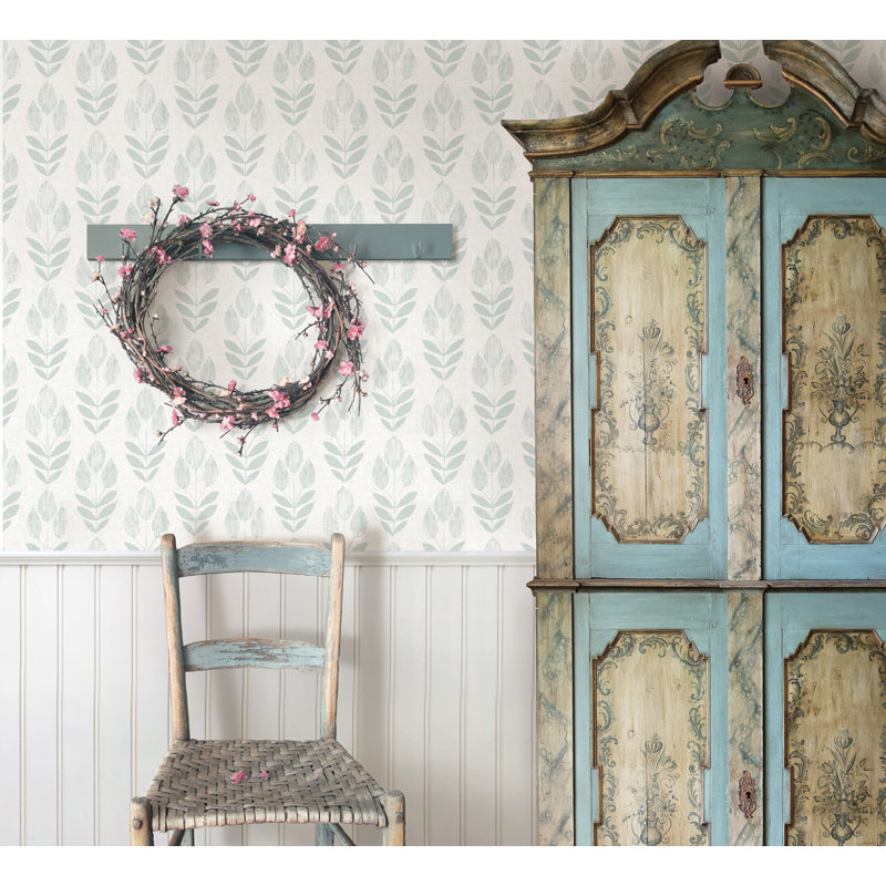 Rouleau de papier peint Reginald, Bleu sarcelle