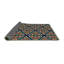 Tapis brun/bleu à motifs-1287998508