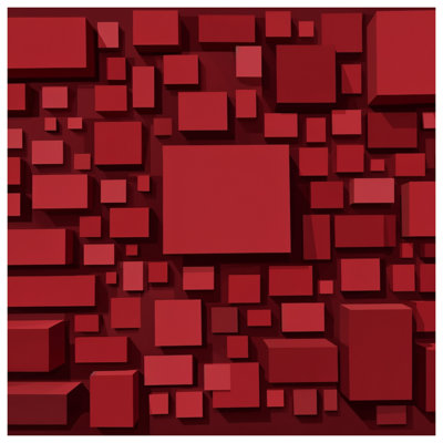 Couvre-lit matelassé à motif géométrique rouge toutes tailles