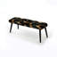 Banc rembourré en marbre noir et doré Midnight Charm-135359116