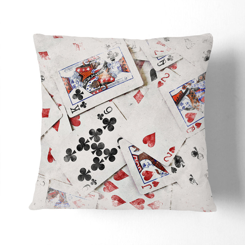 Square Throw Cushion, 40cm H x 40cm W x 15cm D, White