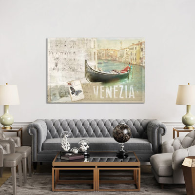 Venezia Butterfly - Wrapped Canvas Painting