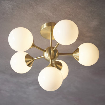 Jaxon Glass Semi Flush Mount