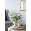 Pot à fleurs d'extérieur classique 9,5 po x 9,5 po x 10,5 po - blanc / or