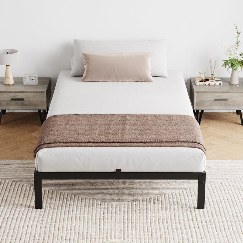 Profile Metal Platform, Under Bed Storage, Quiet, No Box Spring Needed, Twin