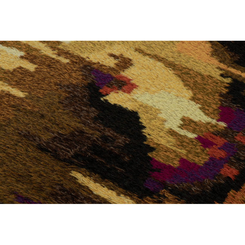 Scandinavian One-of-a-Kind 3'5x6'1 Hand Knotted Area Rug