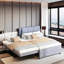 Lit plateforme avec lit gigogne multifonctionnel Castries Upholstery-590011614