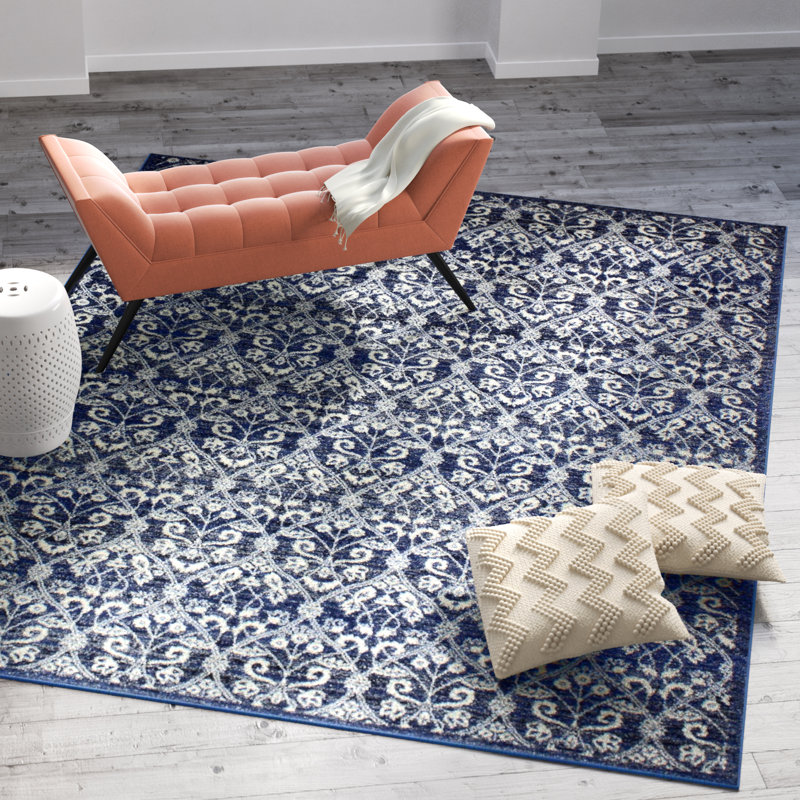 Sheila Ikat Area Rug, Rectangle 229 x 290cm
