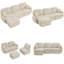 Canapé modulaire surdimensionné en L Chenille CloudHaven-95074187