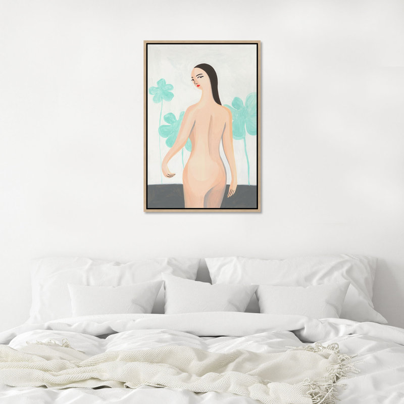 Mignon Comme Toi I Painting by Janice Sadler, 46.75" H x 31.75" W, Glass Coat