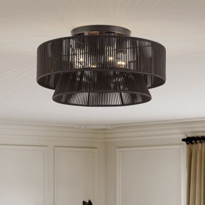Très grand semi-encastré 4 lumières Aurea