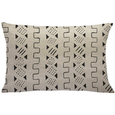  Mud Cloth Lumbar Pillow