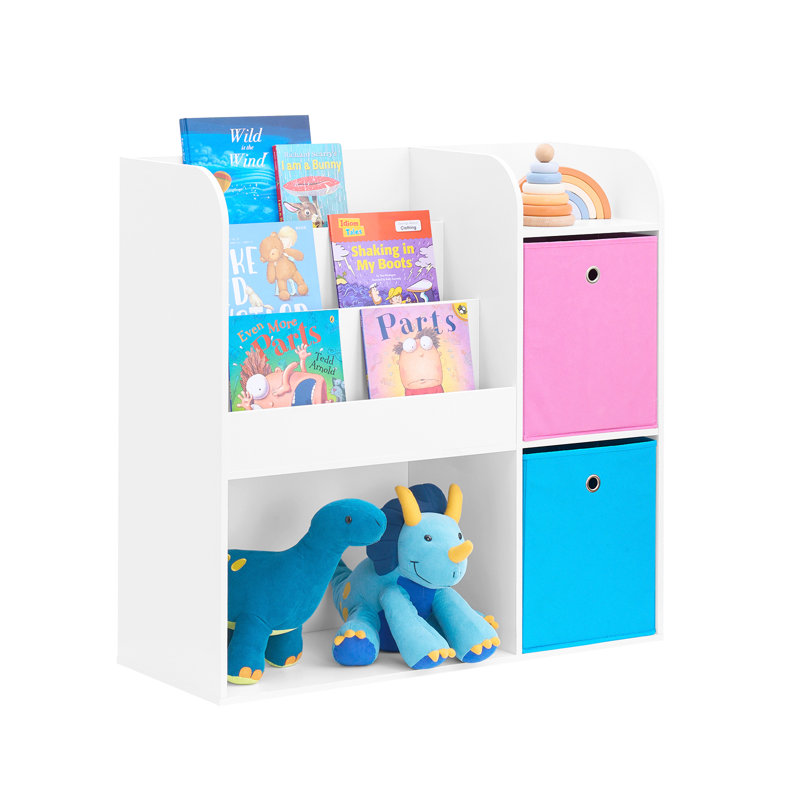 Fogg 89cm W Toy Storage, White/Blue/Pink