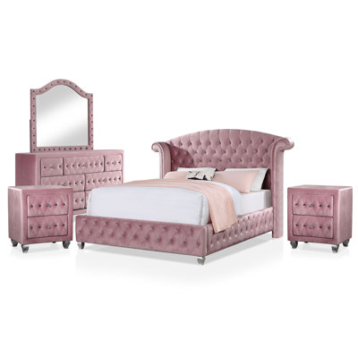 Ensemble de chambre à coucher pour lit simple 5 pièces avec ensemble de soins Waldschmidt