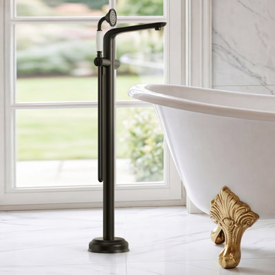 1 Handle Freestanding Tub Filler with Diverter