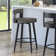 Corda Swivel Upholstered Counter & Bar Stool