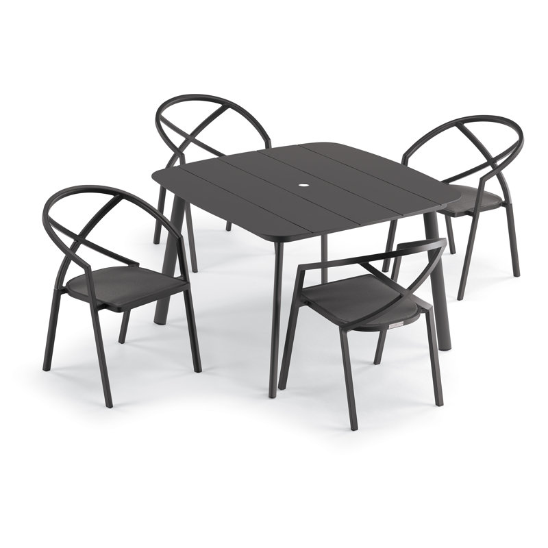 Azal Outdoor 5 - Piece Dining Set