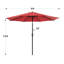Ensemble de chaises longues d'extérieur inclinables sans gravité avec parasol de patio-607039445