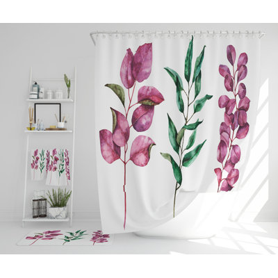 Natthan Polyester Shower Curtain Set