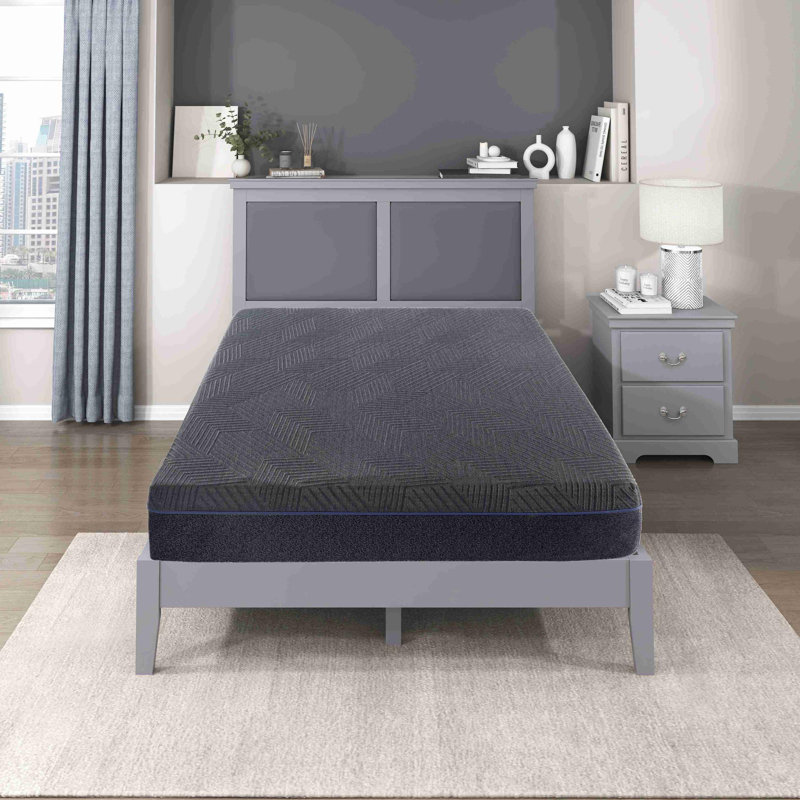 Matelas en mousse viscoélastique imprégnée de gel de thé vert 11 pouces, Lit double