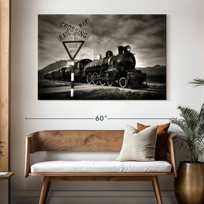Mehar Rail Crossing, 34" H x 51" W