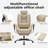 PU Leather Computer Chair with Lumbar Support and High Backrest-634657955