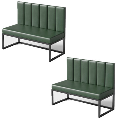 Faux Leather Upholstered Bench