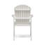 Ensemble de 2 chaises de salle à manger d'extérieur résistantes aux intempéries en bois d'acacia Adirondack-123985562