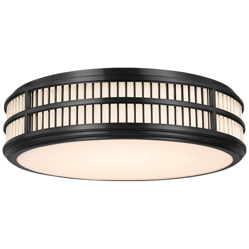 Ralph Lauren Perren Flush Mount, Bronze, 6.25" H x 24" W x 24" D